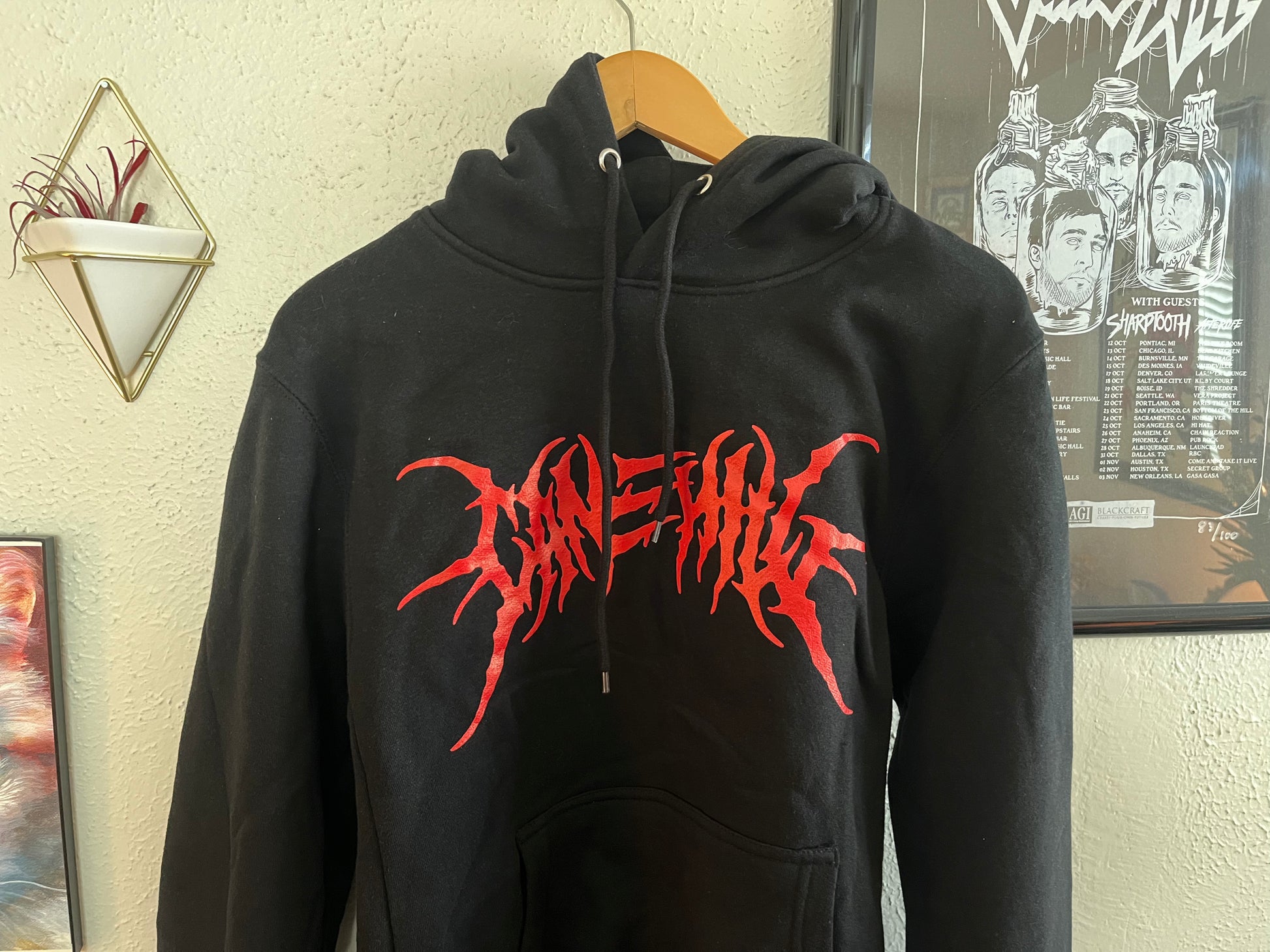 Deathcore Logo Hoodie Red/Black – canehill